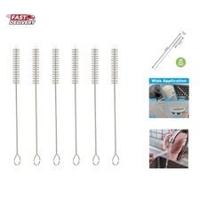 Straw Cleaner Brush Set, 6-Piece Set of Long Cleaning Brushes for Tumbler, Wa...