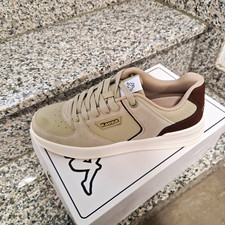 Kappa Herren Sneaker Low Top Beige/Braun/Weiß Schnürung EU 44