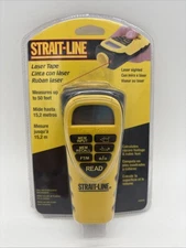 New Strait Line Laser Sight Tape Calculate Square Footage and Cubic Feet  64030