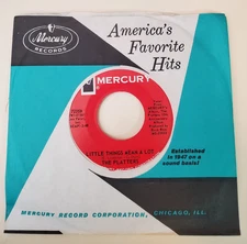 Platters LITTLE THINGS MEAN A LOT  (POP 45) #72359 PLAYS VG++ NO NOISE!