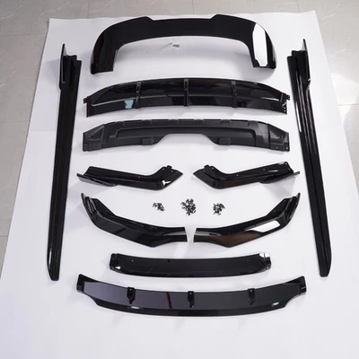 BODY KIT FOR BMW X5 F15 GLOSS BLACK FRONT LIP REAR DIFFUSER SPOILER SIDE SKIRTS - Image 1 of 4