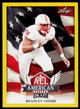 2018 Leaf Draft Bradley Chubb AA-03 All American Gold NC State Wolfpack