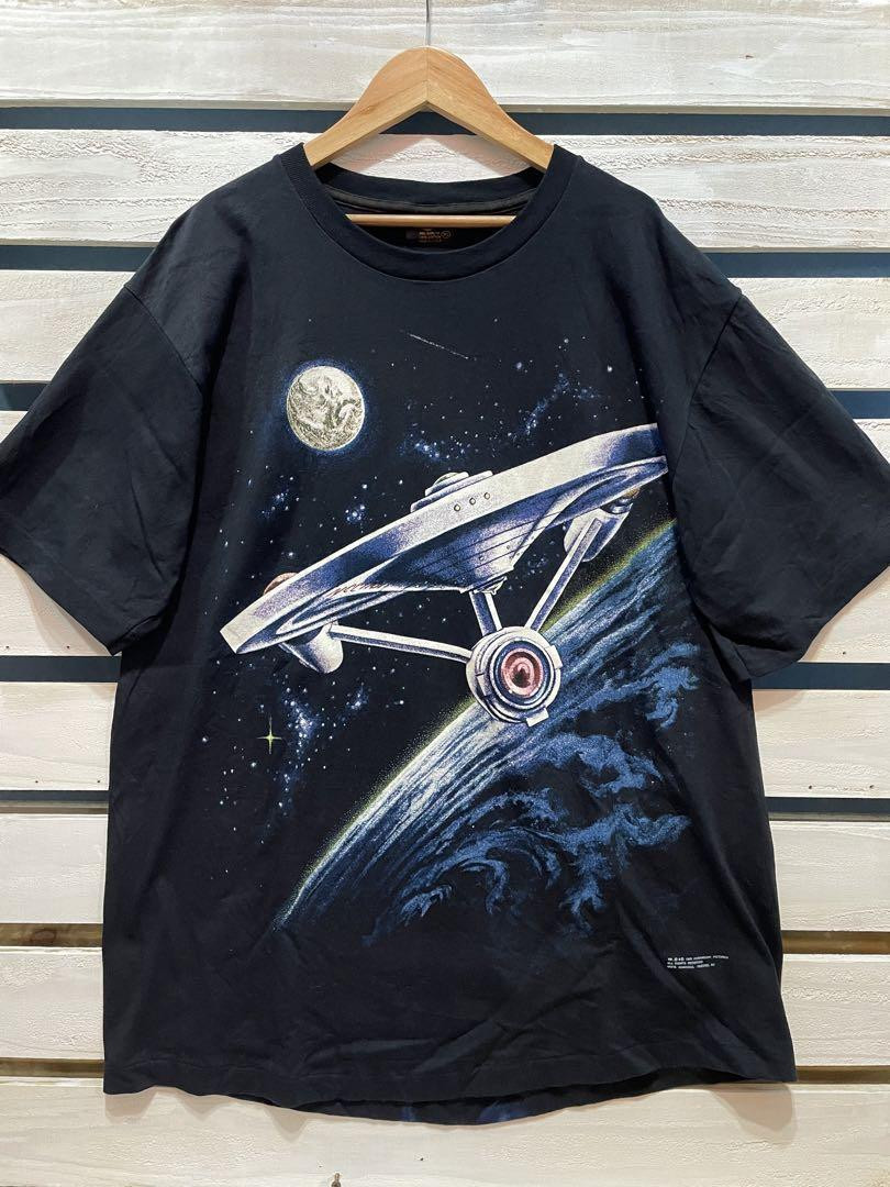 Star Trek Usa Vintage T-Shirt With Double-Sided Print 90S Star Trek Usa Vintage T-Shirt With Double-Sided Print 90S