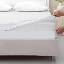 Mattress Encasement Waterproof Protector Zippered Deep Pocket 10" Inch Full XL