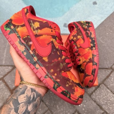 NIKE DUNK SB LOW THE WIZARD OF OZ X POPPY FIELD MEN S SHOES SIZE 9.5 NEW