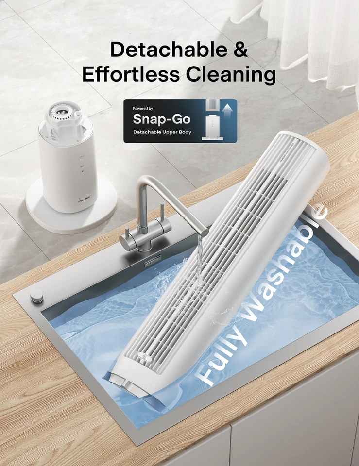 Ventilador de torre de 40 pulgadas para dormitorio, ventilador que sopla aire frío, ventilador oscilante con... Foto 4 de 4