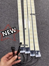 NEW 4x 4FT 5ROWs High intensity PURE WHITE LED Strips KIT for 15.5" Wheel Rings