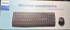 PHILIPS Wireless Keyboard & Mouse Combo | 2.4GHz Connection | Silent Keyboard