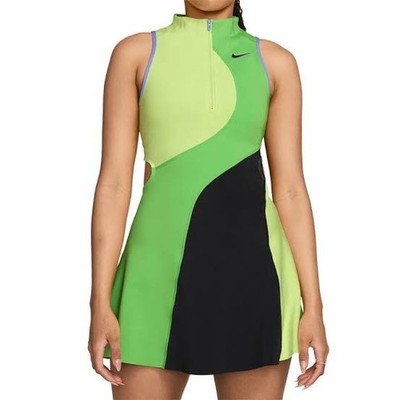 green emerald velvet dress Nike Dri-Fit Advantage Tennis Dress - White/Black main image 0