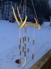 Wind Chime real  Deer horn and shell casing  Outdoor /cabin area Decor rustic  — photo 6
