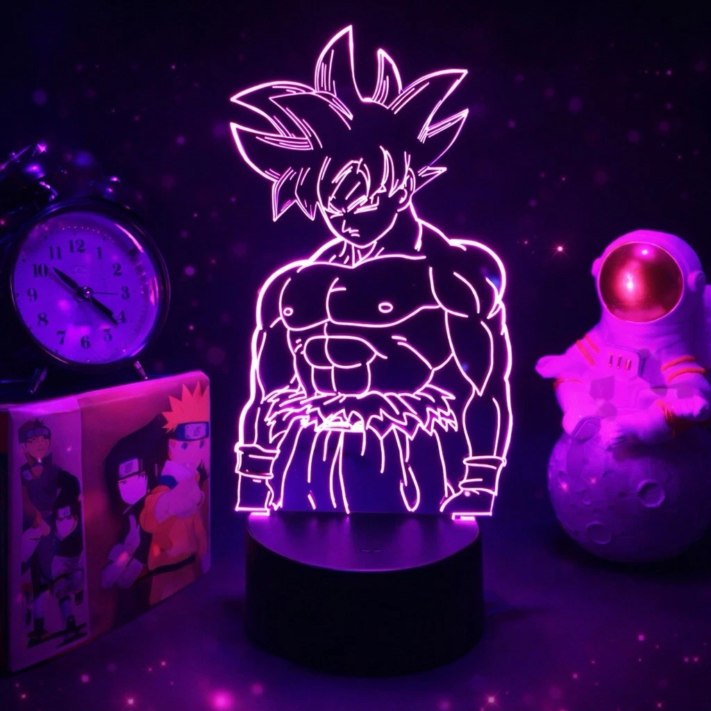Lambrequin Néon Dragon Ball Z – Nuage Bleu, Alimentation USB, Décoration Murale Anime