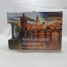 Crystalite Bohemia Czrch Republic Tumblers New w/ Labels set of 4 560ml open box
