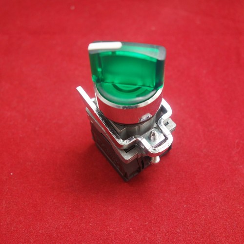 22mm ILlUMINATED Selector switch 3 Position Fits Green XB4BK133G5 110V Maintain - Picture 3 of 12
