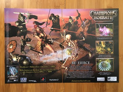 Champions of Norrath PS2 Playstation 2 2003 Print Ad/Poster Official EverQuest