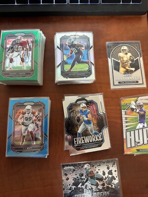 2022 Panini Prizm Football Red White Light Blue, Green, Silver, Inserts, Base