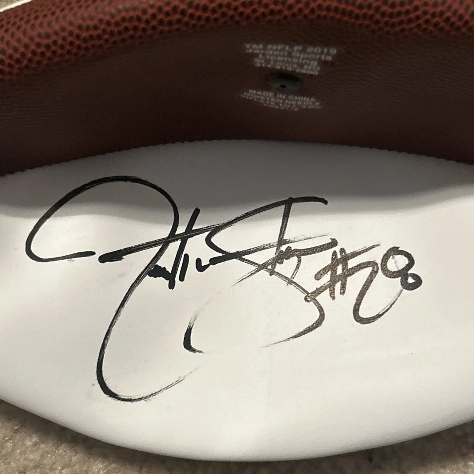 Corredor Jonathan Stewart Firmado Carolina Panthers Fútbol NFL Pro Bowl JSA Foto 2 de 3