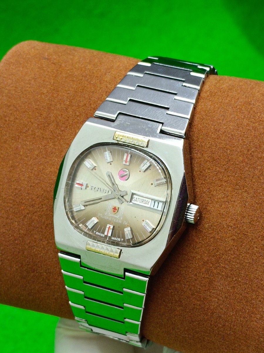 RADO MUSKETEERⅢ RARE VTG RADO MUSKETEER III 2798 DAY DATE AUTOMATIC SWISS MEN'S