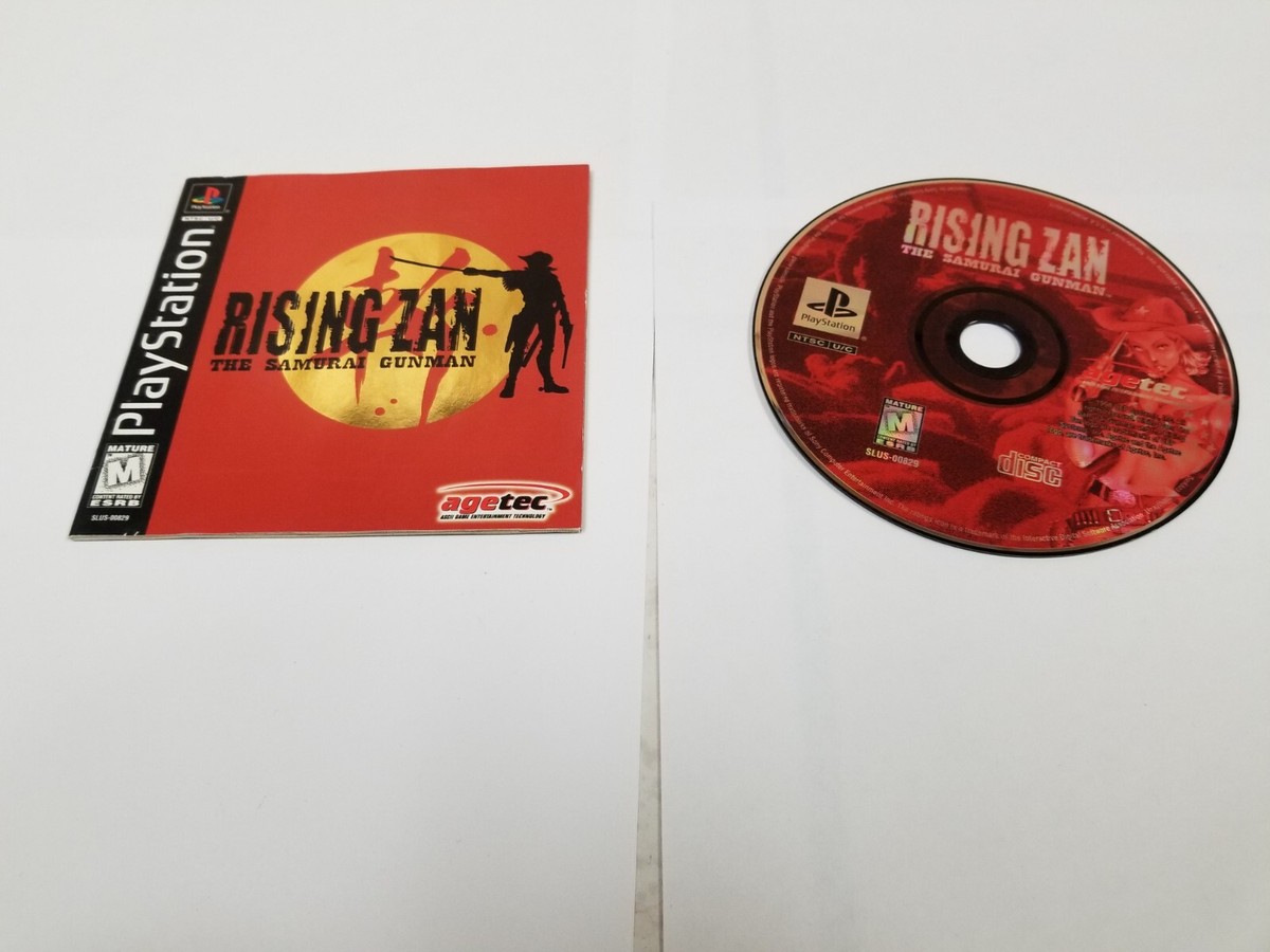 Rising Zan: The Samurai Gunman (Sony PlayStation 1 Ps1) disc and 