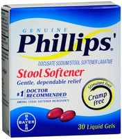 4 Pack - Phillips' Stool Softener Liquid Gels 30 Liquid Gels Each on sale 4 Pack - Phillips' Stool Softener Liquid Gels 30 Liquid Gels Each on sale