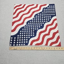 Tough Outfitters Bandana Flag Design Red White Blue 21" x 21" Lot of 3 NWT