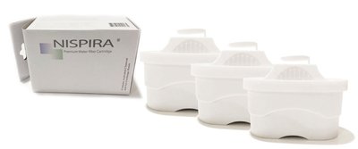 3 Water Filter Replacements for Mavea Maxtra 1001122 Pitcher By NISPIRA 