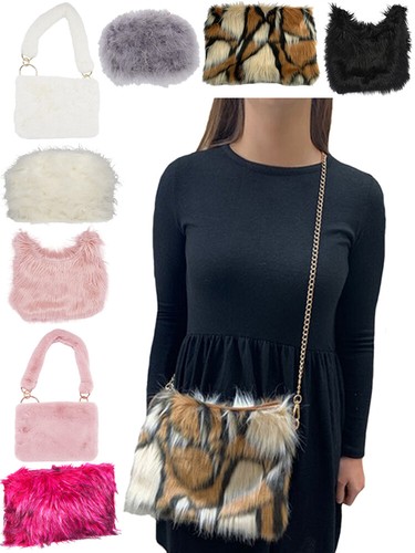 fluffy feather bag