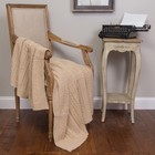 Kyle Cotton Honey 50 x 60 Inch Throw Blanket