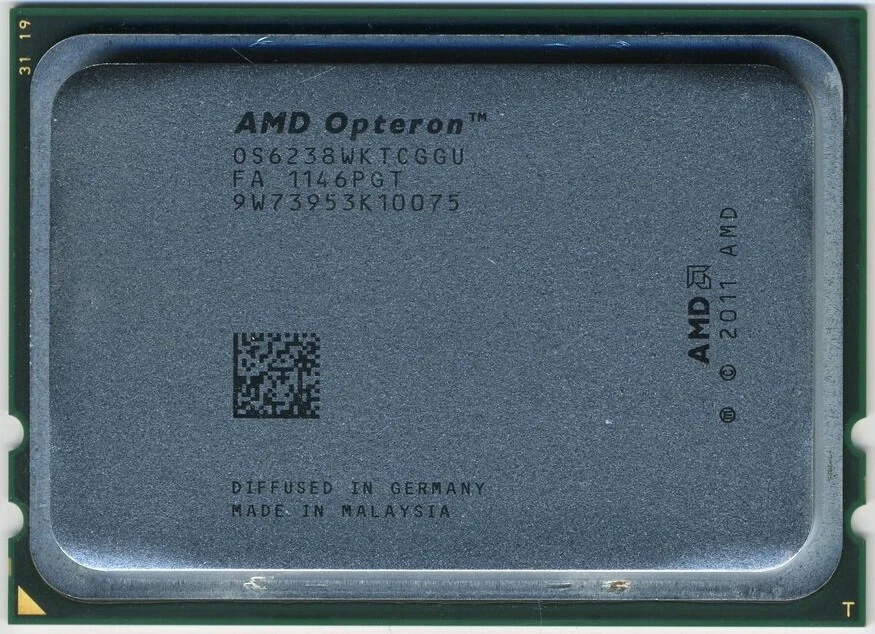 AMD Opteron 6238 Dodeca Core Processor 2.6 - 3.2 GHz, 12MB, Socket G34, 115W CPU - Image 4 of 4
