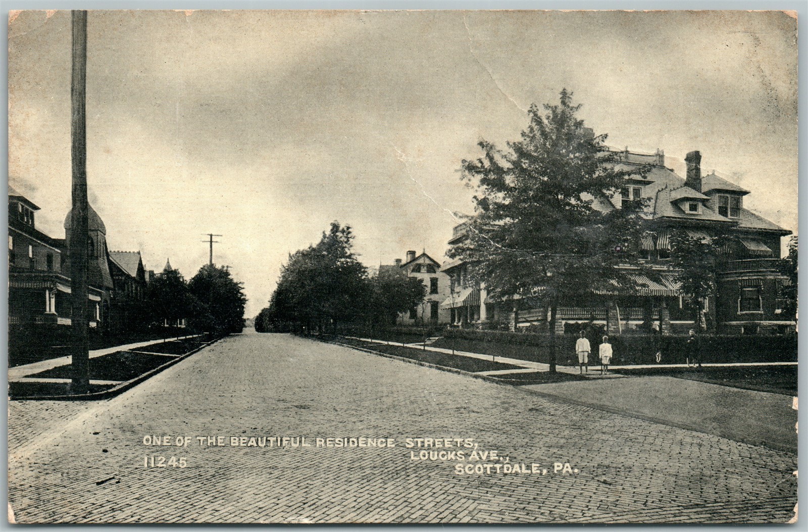 SCOTTDALE PA LOUCKS AVENUE ANTIQUE POSTCARD eBay