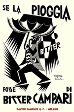 Poster poster poster advertising aperitif Cordial Campari print 40x60 cm.