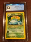 1999 Pokémon Base Set Unlimited Holo Venusaur #15 NM/Mint+ 8.5 CGC, PSA, BGS