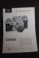 1958 Contax Owners Manual - Zeiss Ikon AG