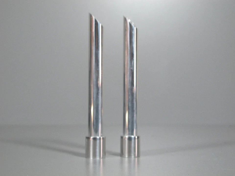 Pair Aluminum Angle Cut Stack Exhaust Pipe Tamiya 1/14 King Hauler Globeliner - Image 3 of 4