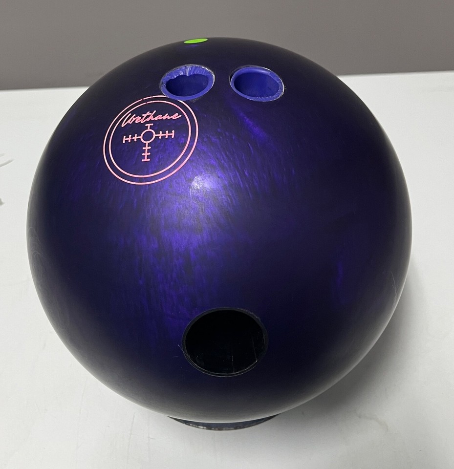 15lb Hammer Purple Pearl Urethane Bowling Ball Lefty Drill JOPO