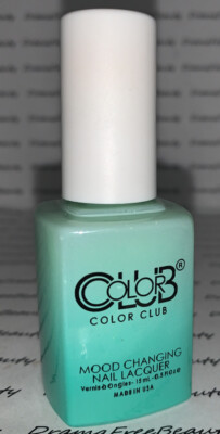 Color Club Mood Changing Nail Lacquer Polish *TEMP-ER TANTRUM* Mint Green Creme