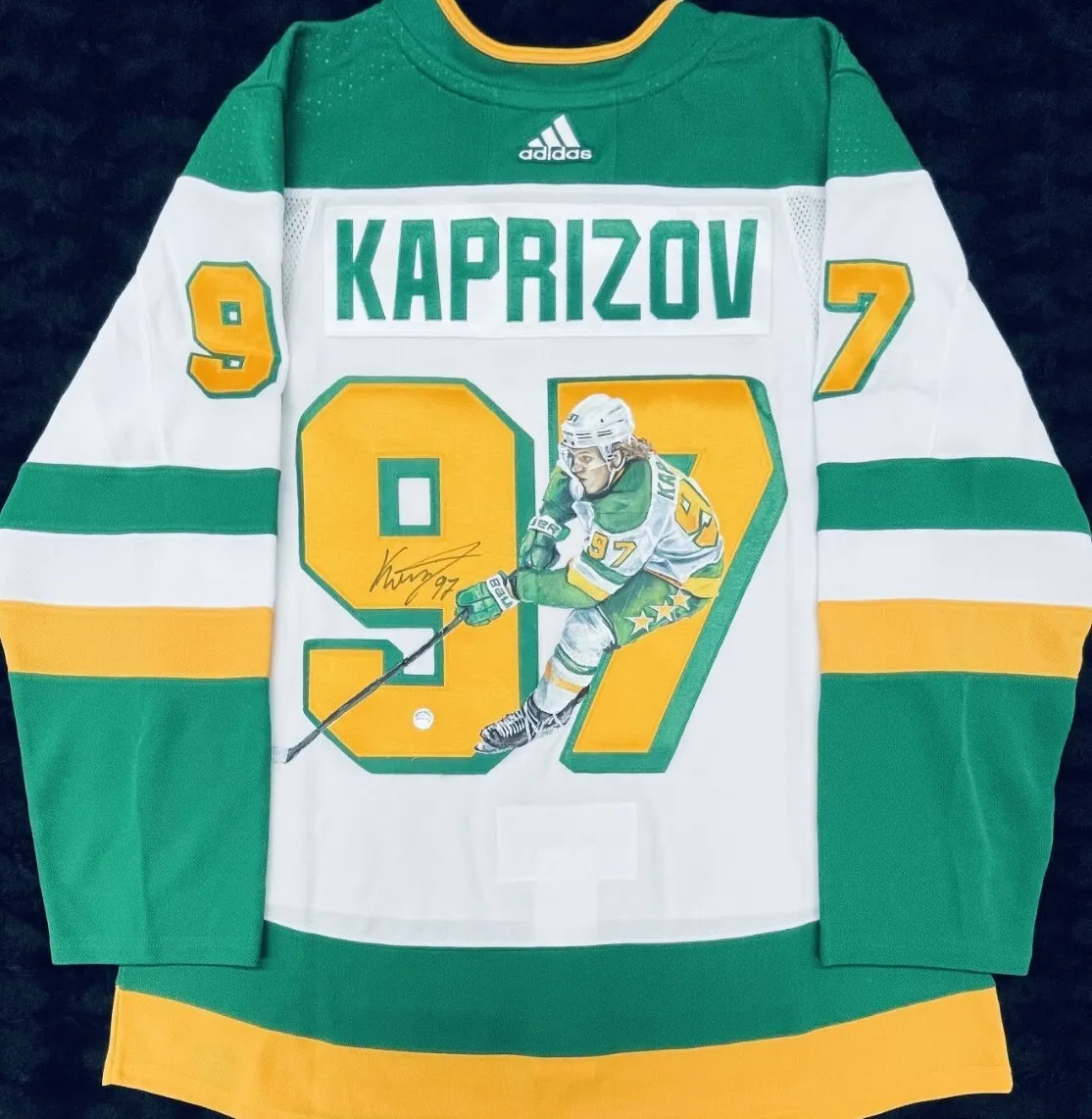 Kirill Kaprizov Autographed Minnesota Wild adidas Reverse Retro