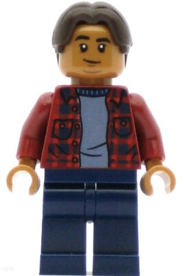 LEGO Super Heroes Minifigure Ned Leeds - Red Plaid Shirt (Genuine