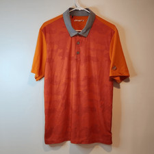 Adidas Climachill Orange Camo Golf Polo Shirt Men's Size XL EUC VERY NICE 