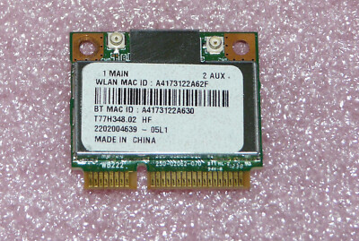 Atheros AR5B22 T77H348.02 WLAN Mini PCI-E 802.11n Acer Aspire V5-573, V5-573G