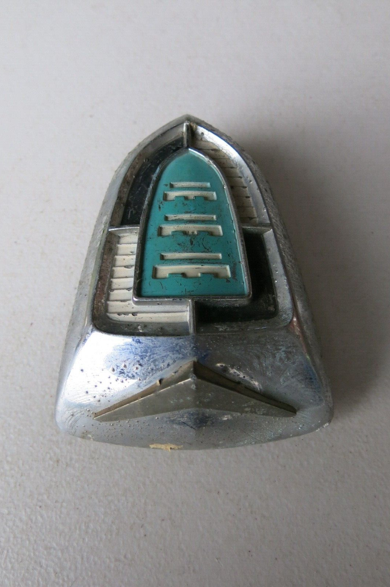 Vintage Trunk Lid Emblem Chrome Bezel for Chrysler Windsor 1955