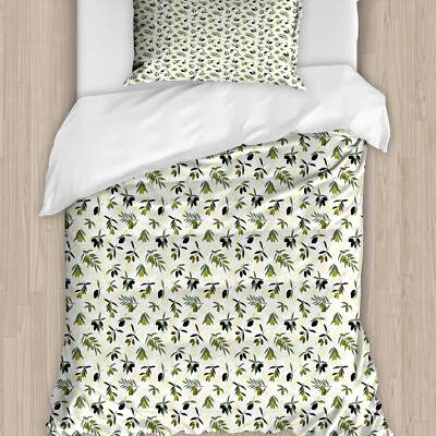 Olive Bettwäsche Set Belaubt Iconic des Friedens