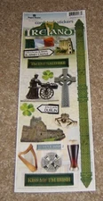 Paper House Cardstock Sticker Sheet ~ Travel......Ireland Blarney Castle Dublin