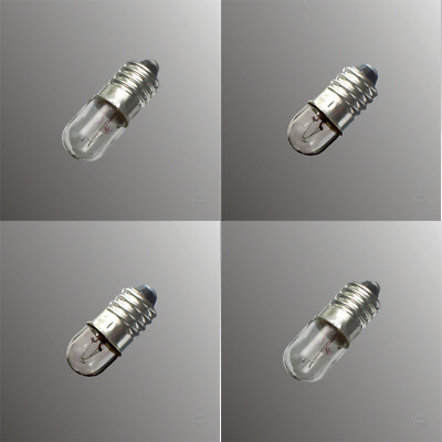 10x Kleinröhre E10 23 28 mm Glühlampe Glühbirne Lampe Birne 1,5V - 30V 0,3W - 6W