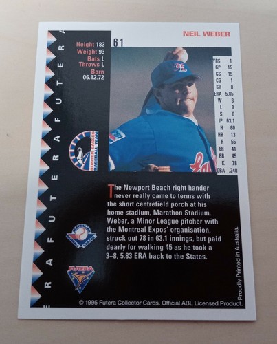 1996 Futera ABL - Hunter Eagles, Melbourne Monarchs and Adelaide Giants - Picture 9 of 57