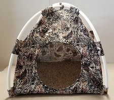 Handmade Pet Bed Pup Tent 4 Cats/Dogs/or Small Animal 1 see 2 sizes available 
