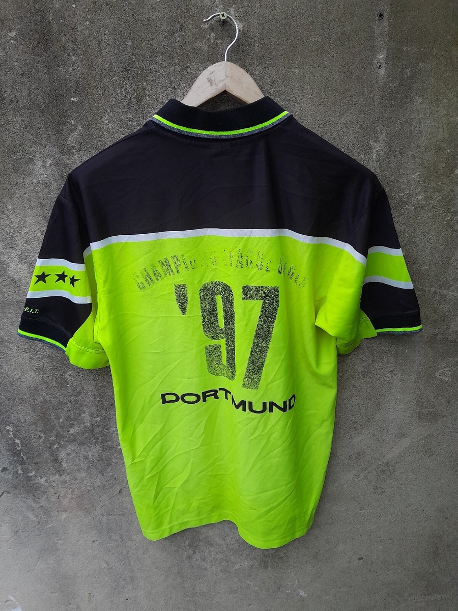 ドルトムント 97/98 ホーム ユニフォーム Borussia Dortmund 1997-98 home football shirt/ jersey. Large mens