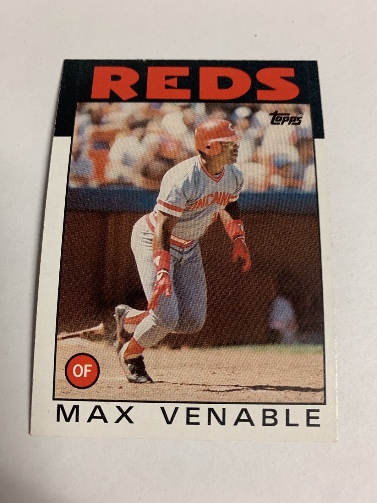 1986 Topps Cincinnati Reds Max Venable
