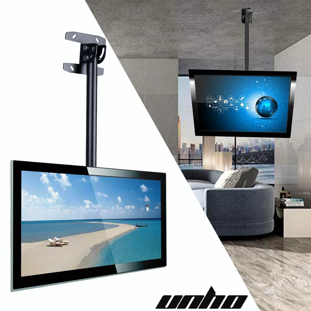 Ceiling TV Wall Mount Adjustable Roof Bracket Tilt 27 65