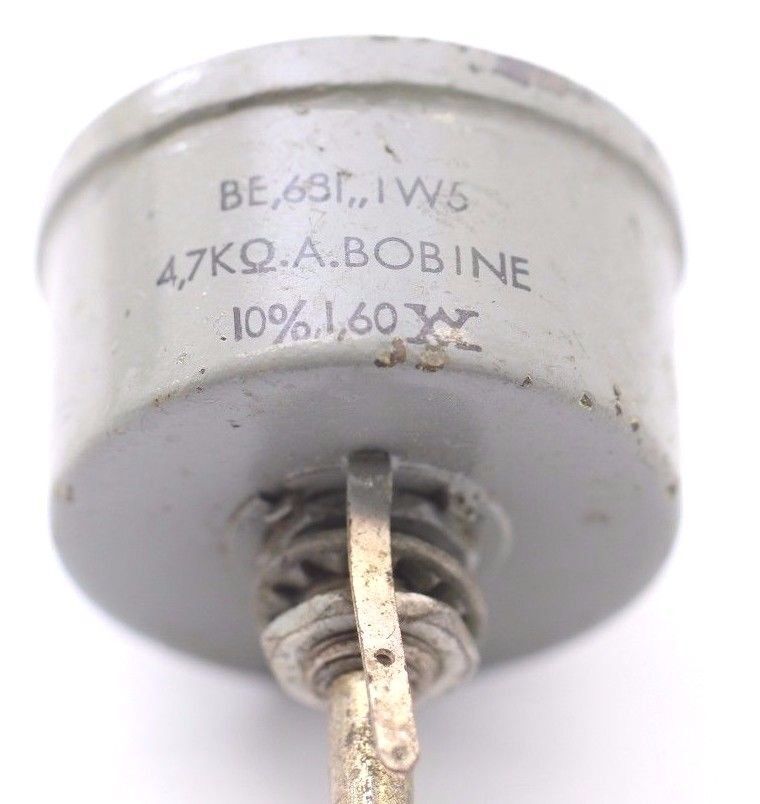 POTENTIOMETER COILED 4.7K OHM 10% LIN W/O ON/OFF NOS 1PC POTENTIOMETER COILED 4.7K OHM 10% LIN W/O ON/OFF NOS 1PC