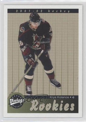2001-02 Upper Deck Vintage Rookies Krys Kolanos Krystofer #294 Rookie RC 0m8e